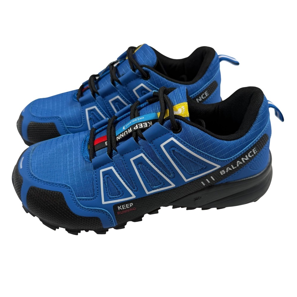 Bronoir™ Hikers Outdoor Shoes Blue Black Trail Running Sneakers Mens Sz 41